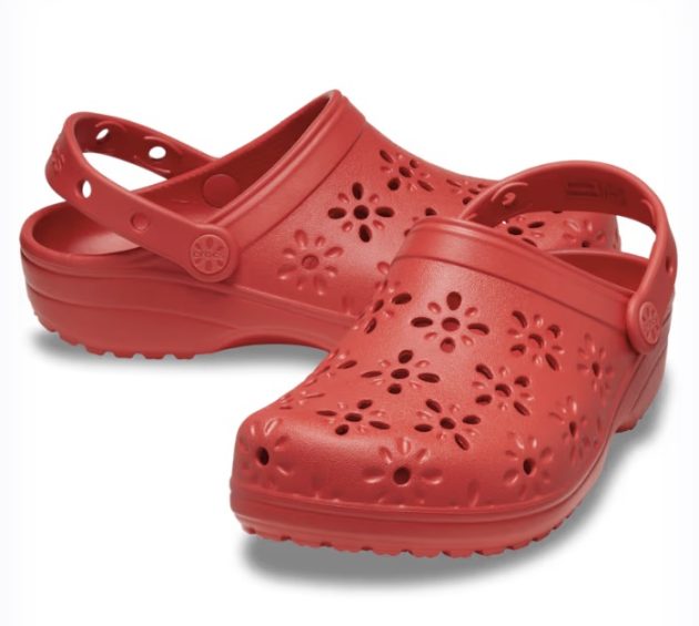 Classic Floral Cut-Out Clog